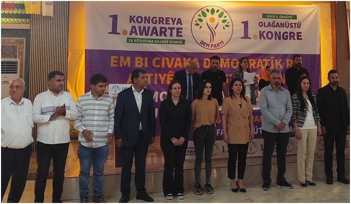 DEM Parti Şanlıurfa İl Örgütü’nde Yeni Eşbaşkanlar Seçildi