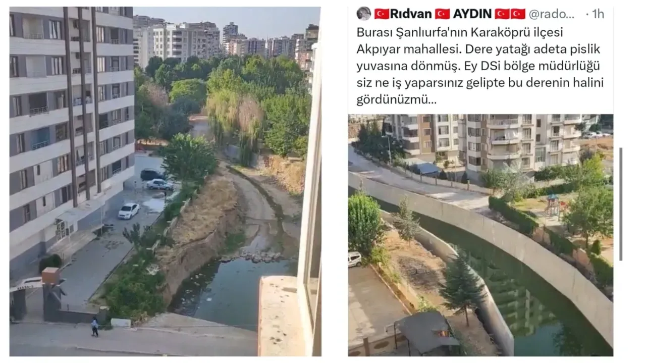 Karaköprü Akpıyar’da Dere Yatağı Tepkisi: “DSİ Bu Hali Görmüyor mu?”