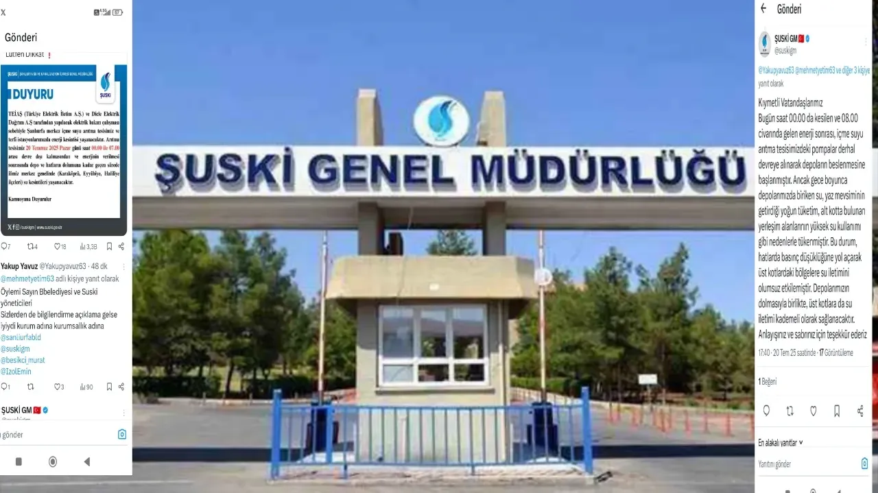 Şanlıurfa’da Su Kesintisine “Tüketim Fazlalığı” Gerekçesi