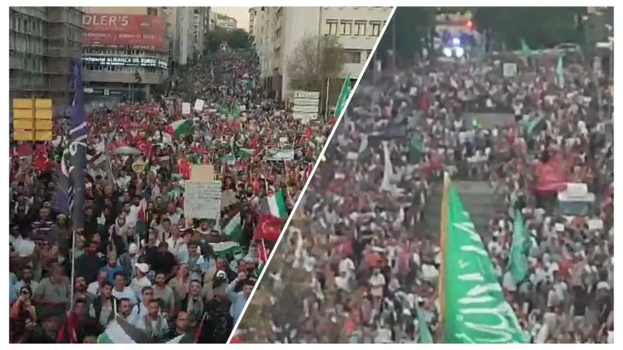 Ankara’dan Dünyaya Gazze Çağrısı: 100 Binler “İnsani Koridor” İçin Yürüdü