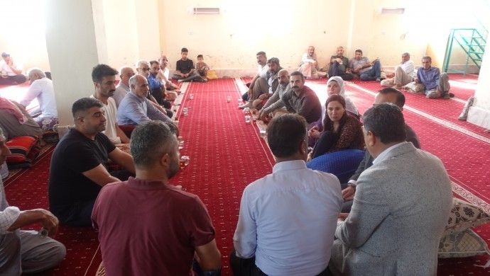 Harranlı mevsimlik işçilerin taziyesine ziyaret