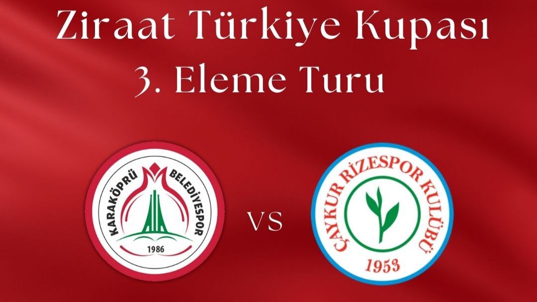 Karaköprü Belediyespor, Kupada Çaykur Rizespor ile Eşleşti