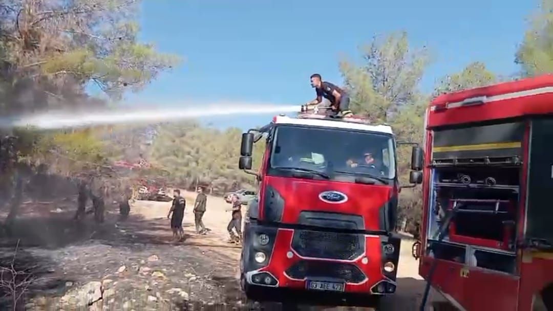 Karaköprü’de Orman Yangını Kısa Sürede Söndürüldü