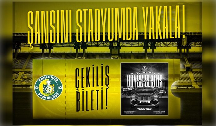 Şanlıurfaspor’dan Taraftara Büyük Fırsat: Biletini Al, Şansını Yakala!