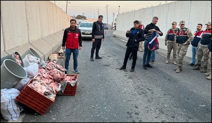Mardin-Viranşehir Yolunda Kaçak Et Sevkiyatı Engellendi