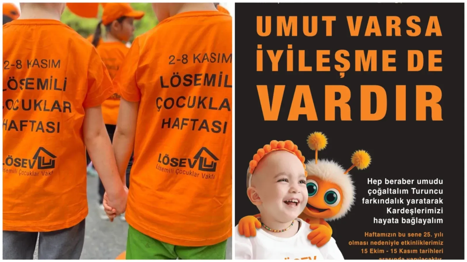 Urfa Turuncuya Boyanıyor: Lösemili Çocuklar Haftası Başladı