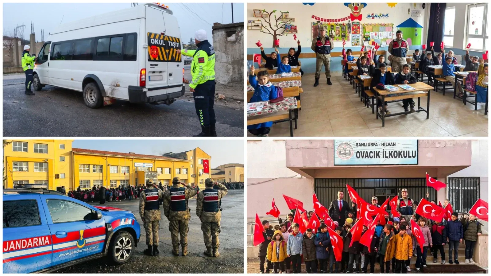Şanlıurfa’da Okul Çevreleri ve Servis Araçlarına Jandarma Denetimi