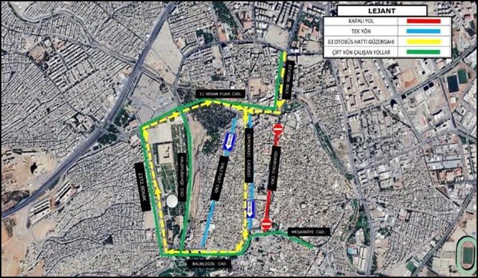 Tarihi ve Turistik Güzergâhta Trafik Yönü Değişiyor