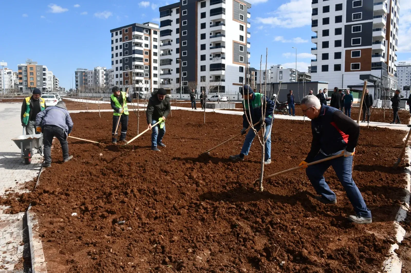 50 dönümlük devasa parkta çalışmalar sürüyor