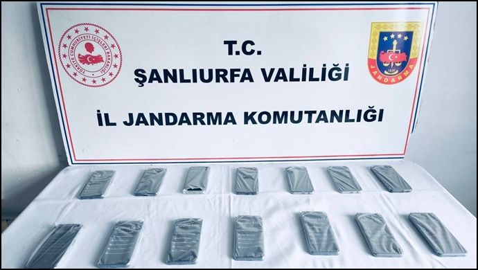 Şanlıurfa’da Kaçak Cep Telefonu Operasyonu: 14 Telefon Ele Geçirildi