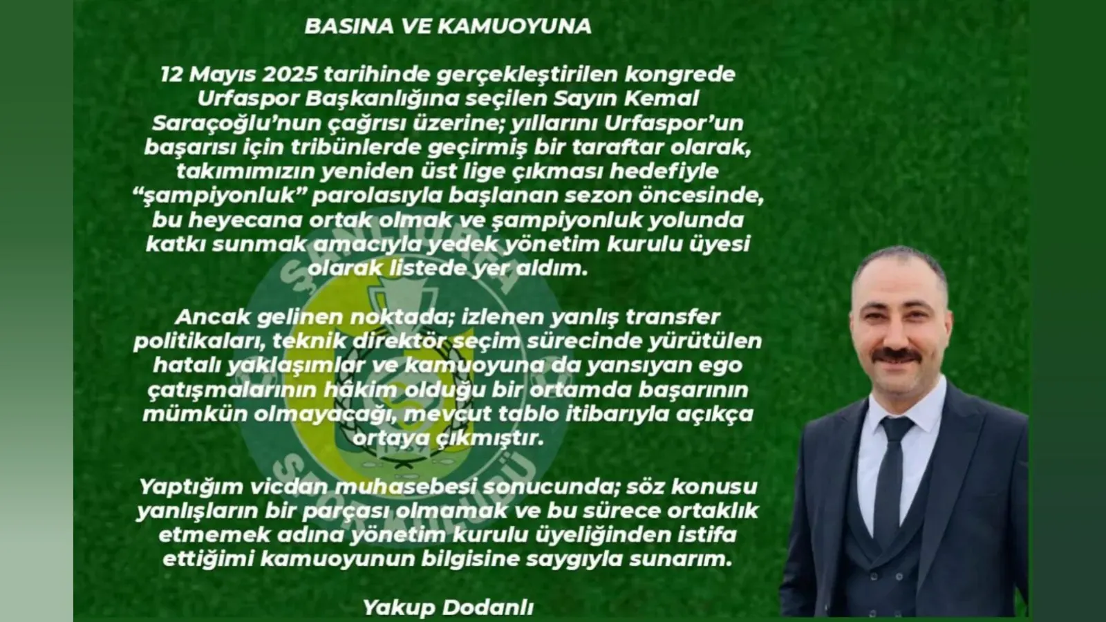 “Yanlışların Parçası Olmayacağım” Diyerek İstifa Etti