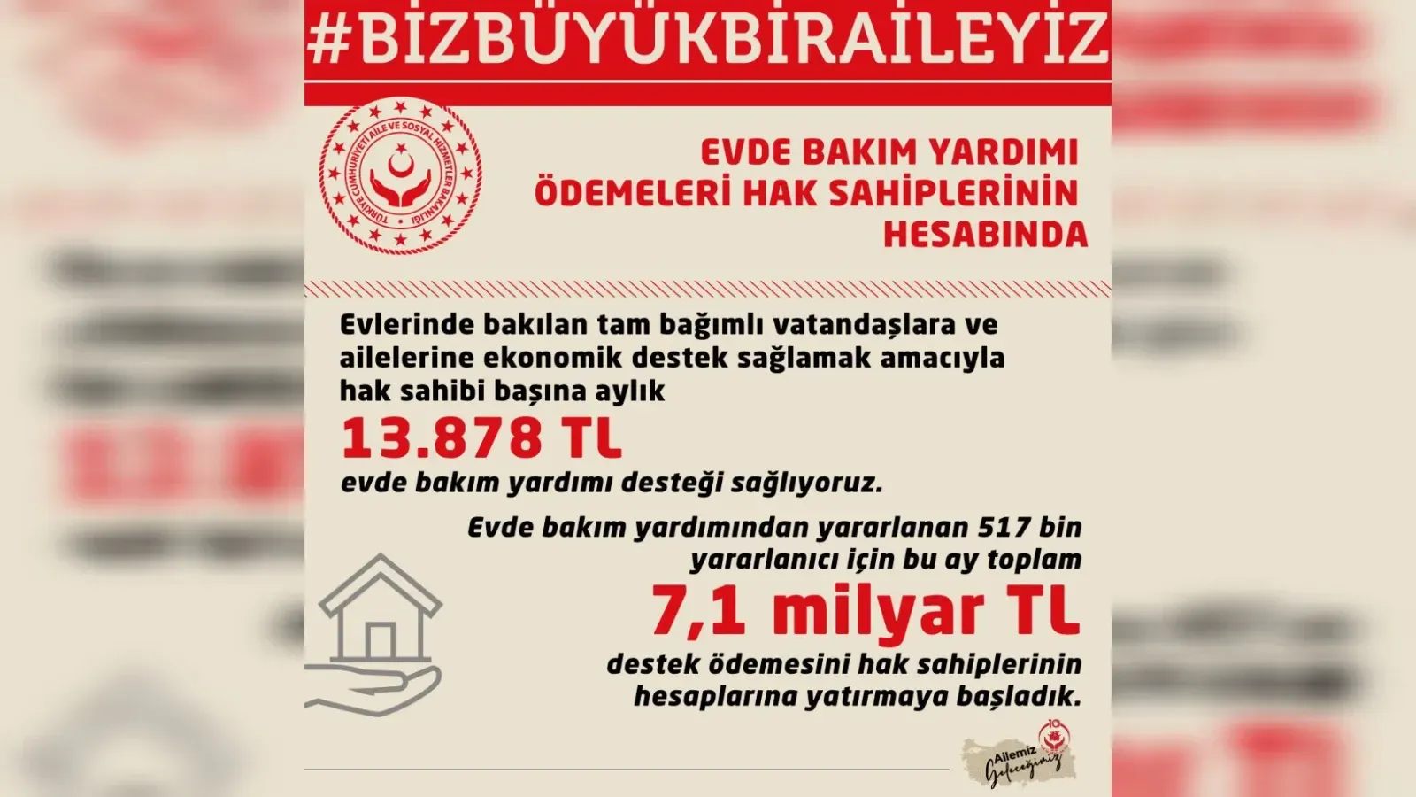 Engelli Vatandaşlara Evde Bakım Desteği Sürüyor