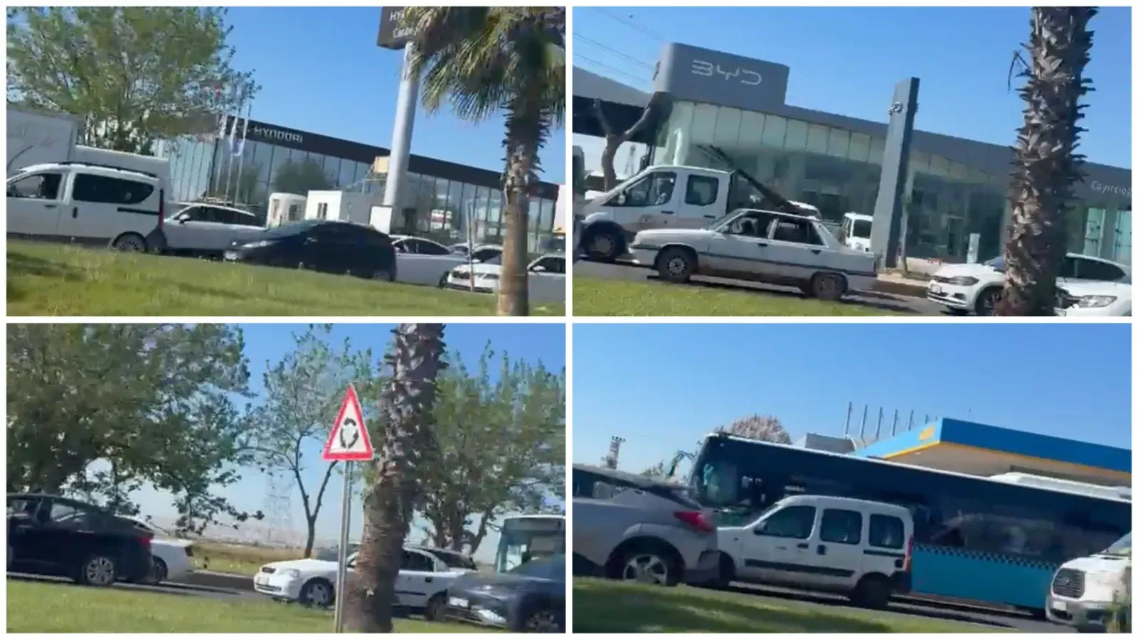 Şanlıurfa çevre yolunda trafik yoğunluğu: Kilometrelerce araç kuyruğu oluştu