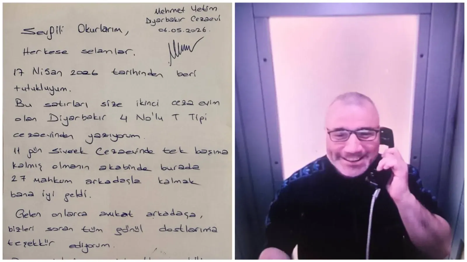Gazeteci Mehmet Yetim’den Cezaevinden Mesaj