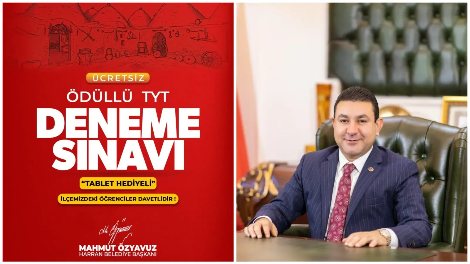 Harran Belediyesi’nden TYT Adaylarına Tablet Ödüllü Deneme Sınavı