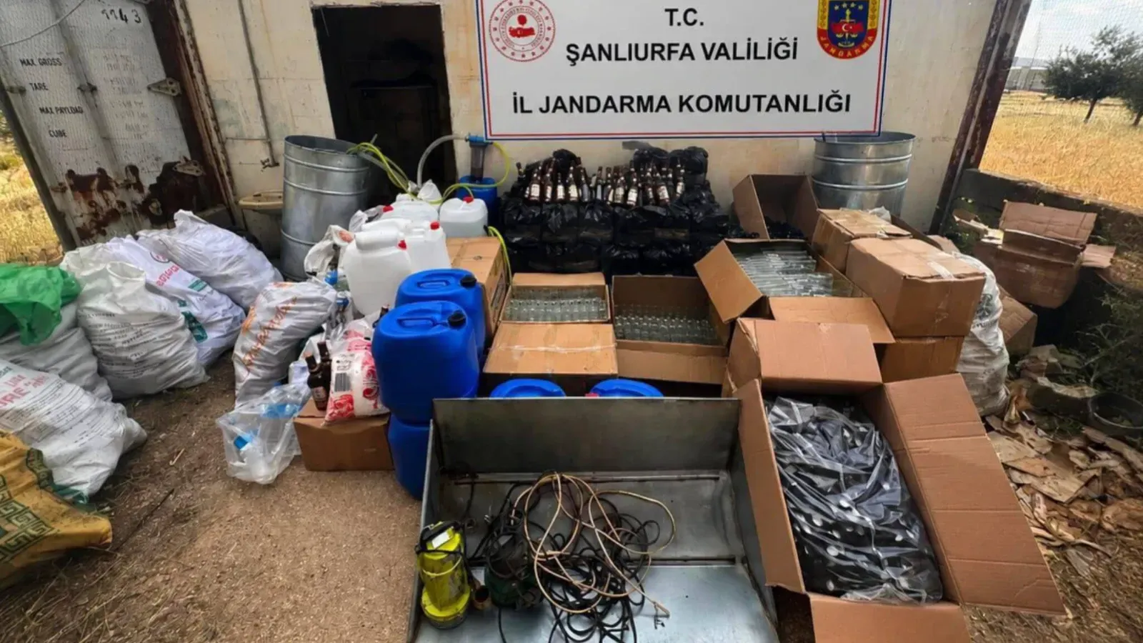 Şanlıurfa’da Sahte Alkol Operasyonu