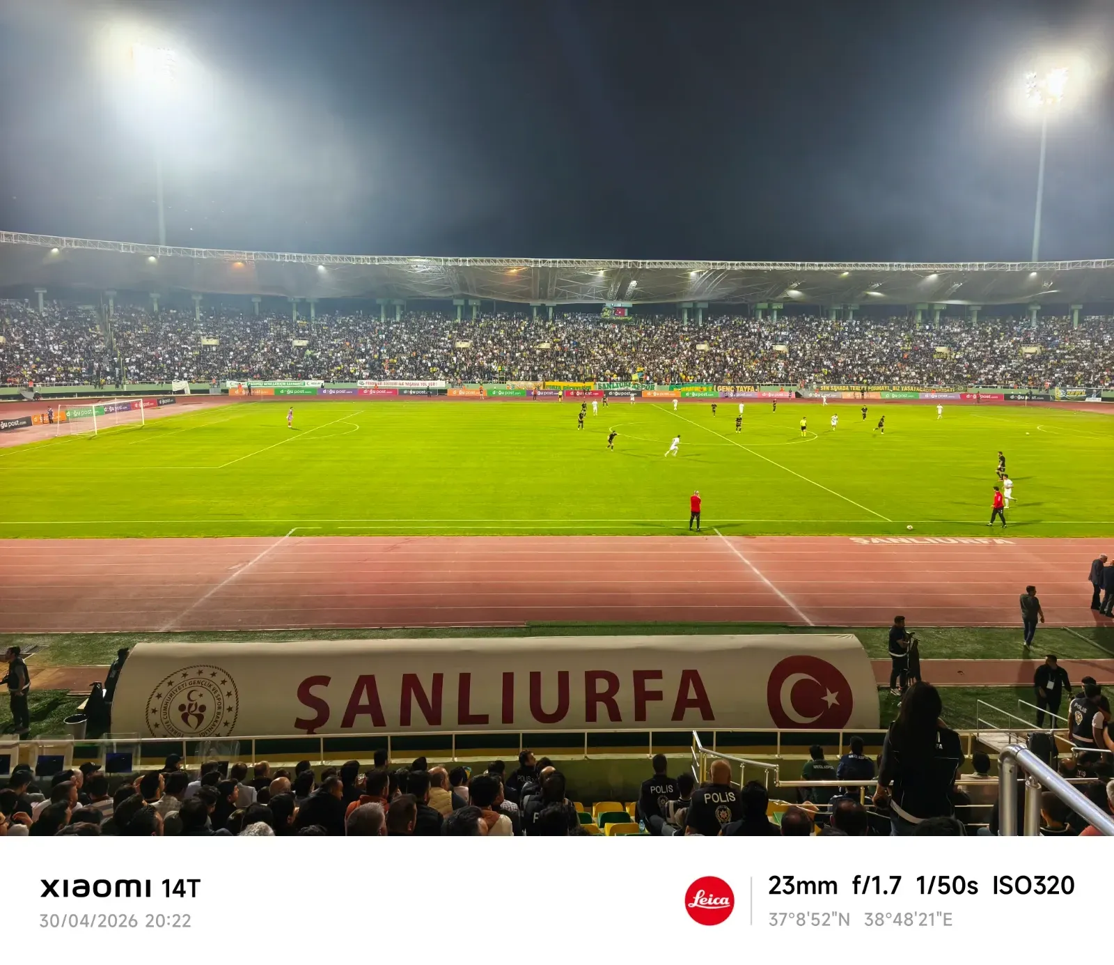 Şanlıurfaspor Play-Off İlk Maçında Tribünler Tıklım Tıklım