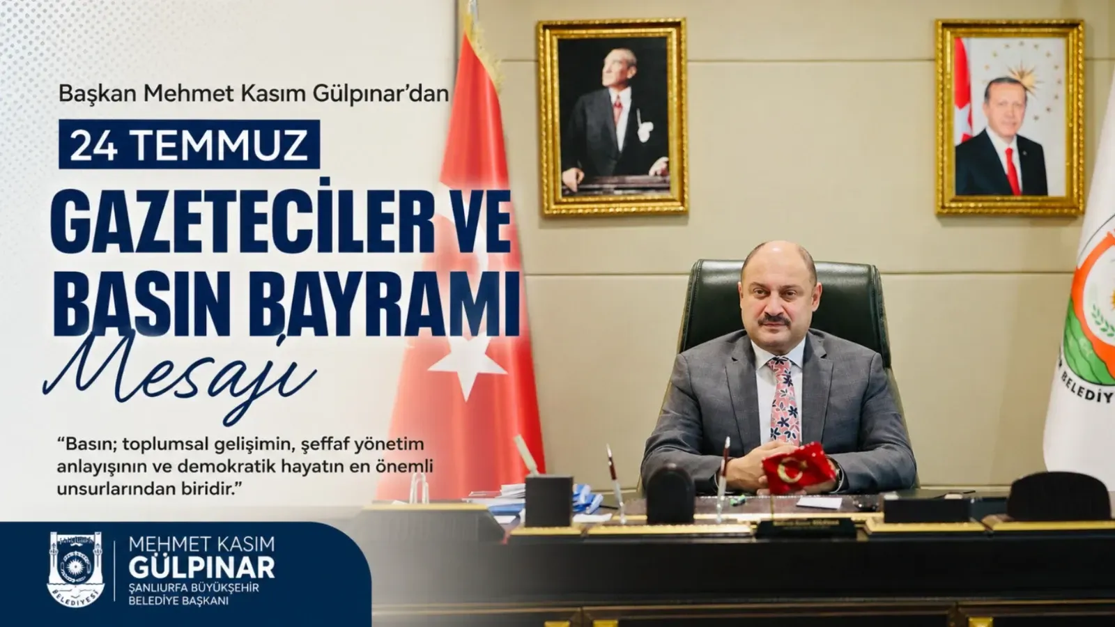 Başkan Gülpınar: “Basın, Demokrasinin Vazgeçilmez Gücüdür”