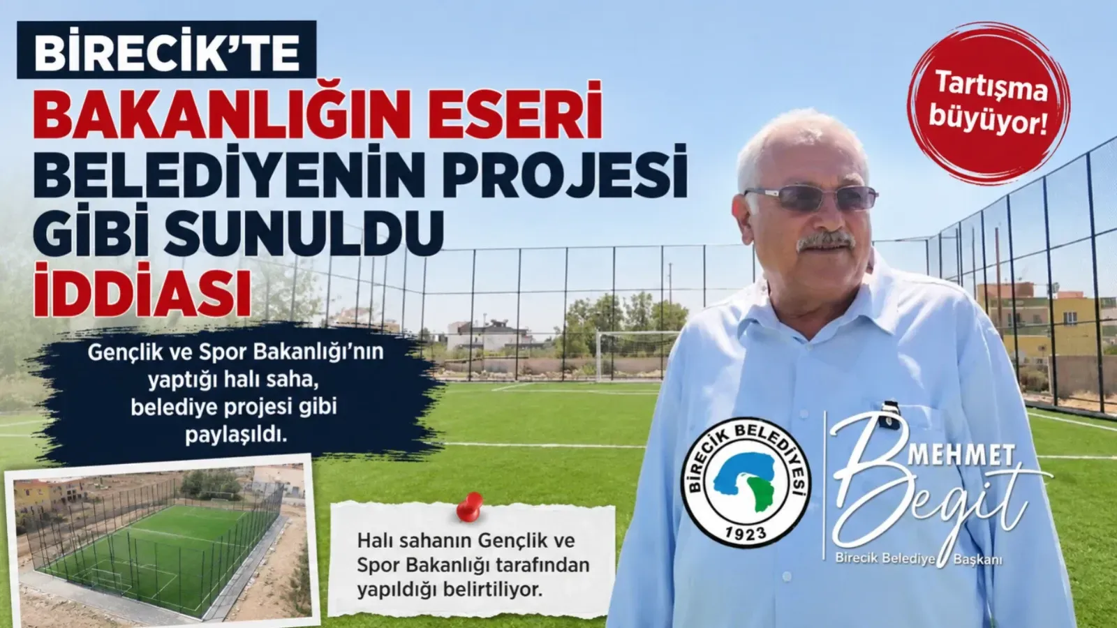 Birecik’te Bakanlığın Eseri Belediyenin Projesi Gibi Sunuldu İddiası