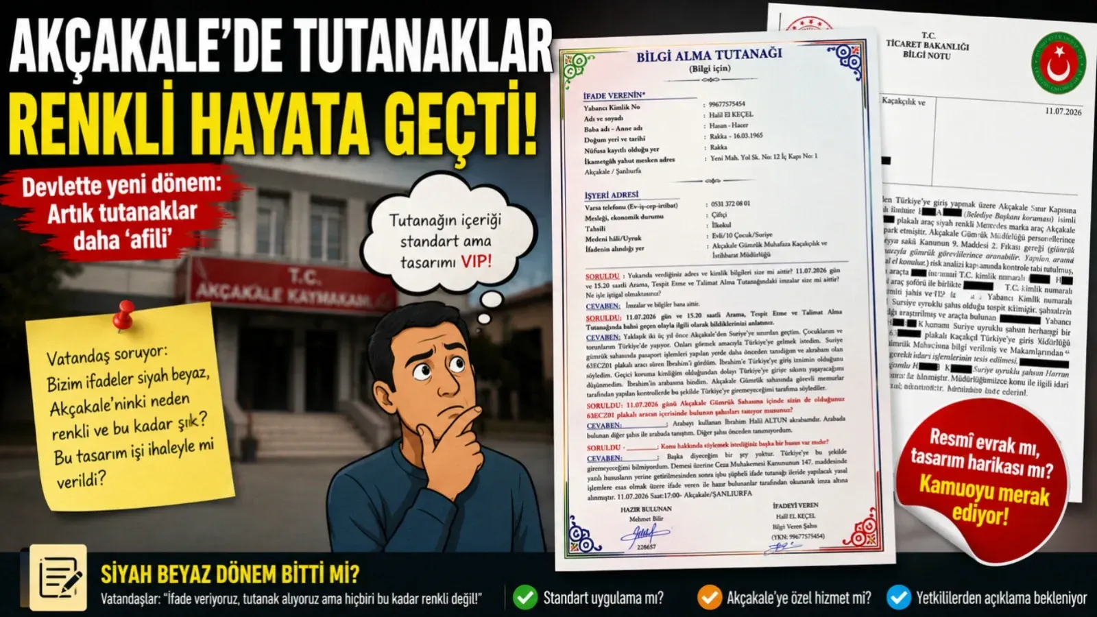 Bu Tutanak Neden Renkli? Akçakale’deki Belge Sahte Mi?
