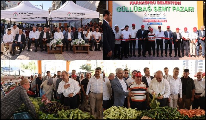 Karaköprü Belediyesi Güllübağ Mahallesi’ne Modern Kapalı Semt Pazarı Kazandırdı