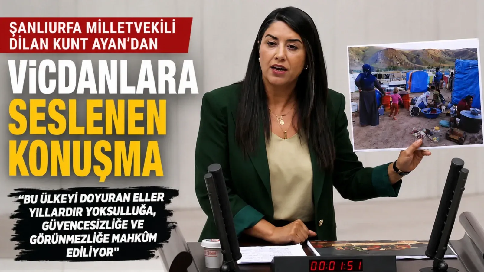 Şanlıurfa Milletvekili Dilan Kunt Ayan’dan Vicdanlara Seslenen Konuşma