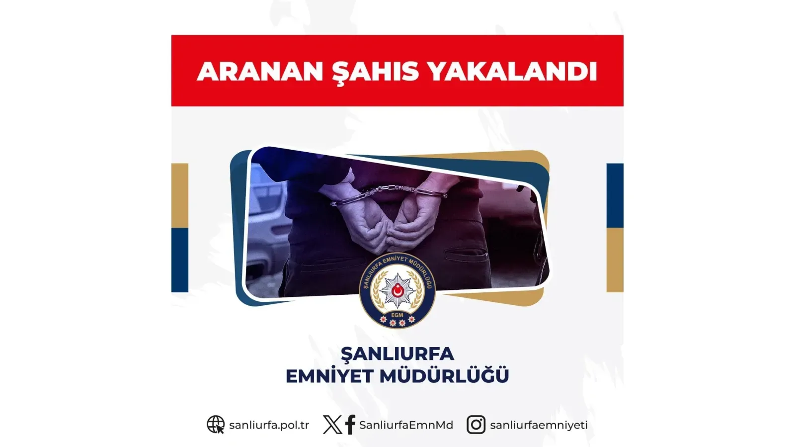 Şanlıurfa’da 46 Yıl Hapis Cezası Bulunan Hükümlü Yakalandı