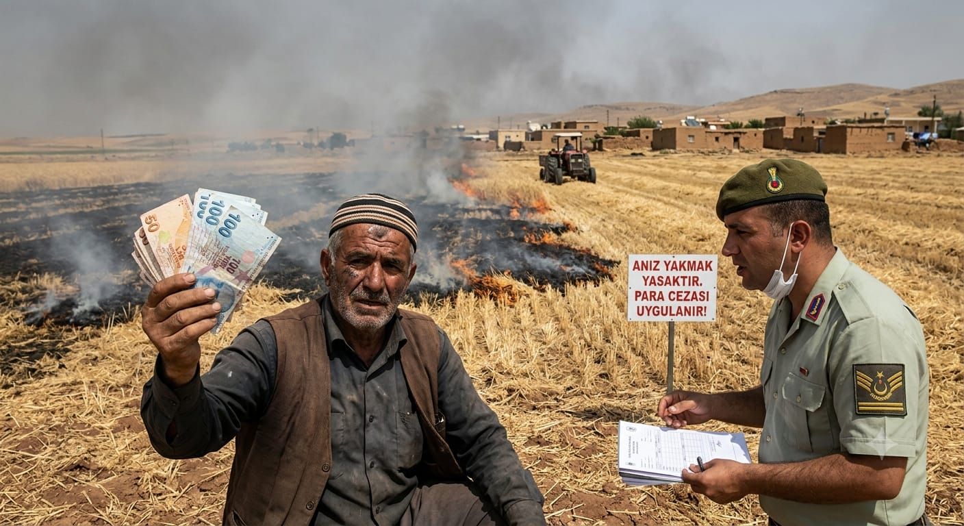 Şanlıurfa’da Anız Yakan 303 Kişiye 21,2 Milyon TL Ceza