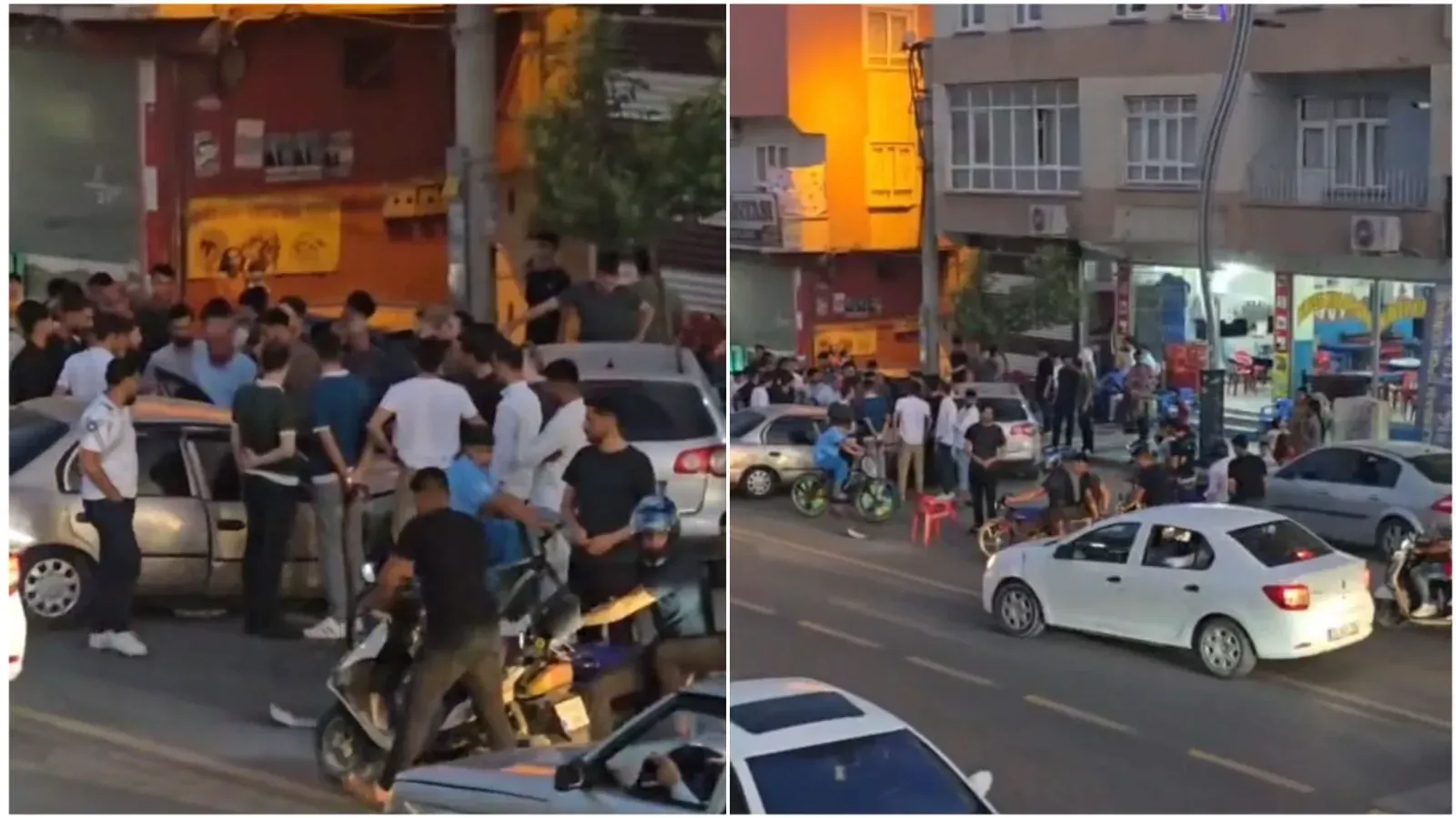 Şanlıurfa’da Kontrolden Çıkan Otomobil Park Halindeki Araçlara Çarptı