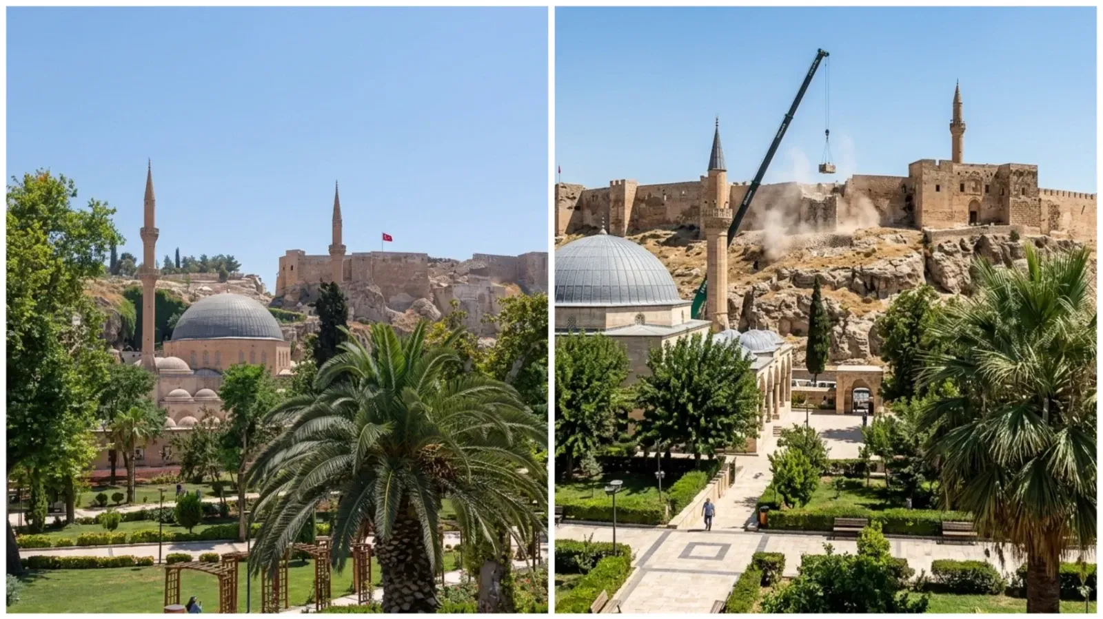 Şanlıurfa’nın Tarihi Kalesinde Tepki Çeken Görüntüler: Molozlar Çevreyi Kirletiyor
