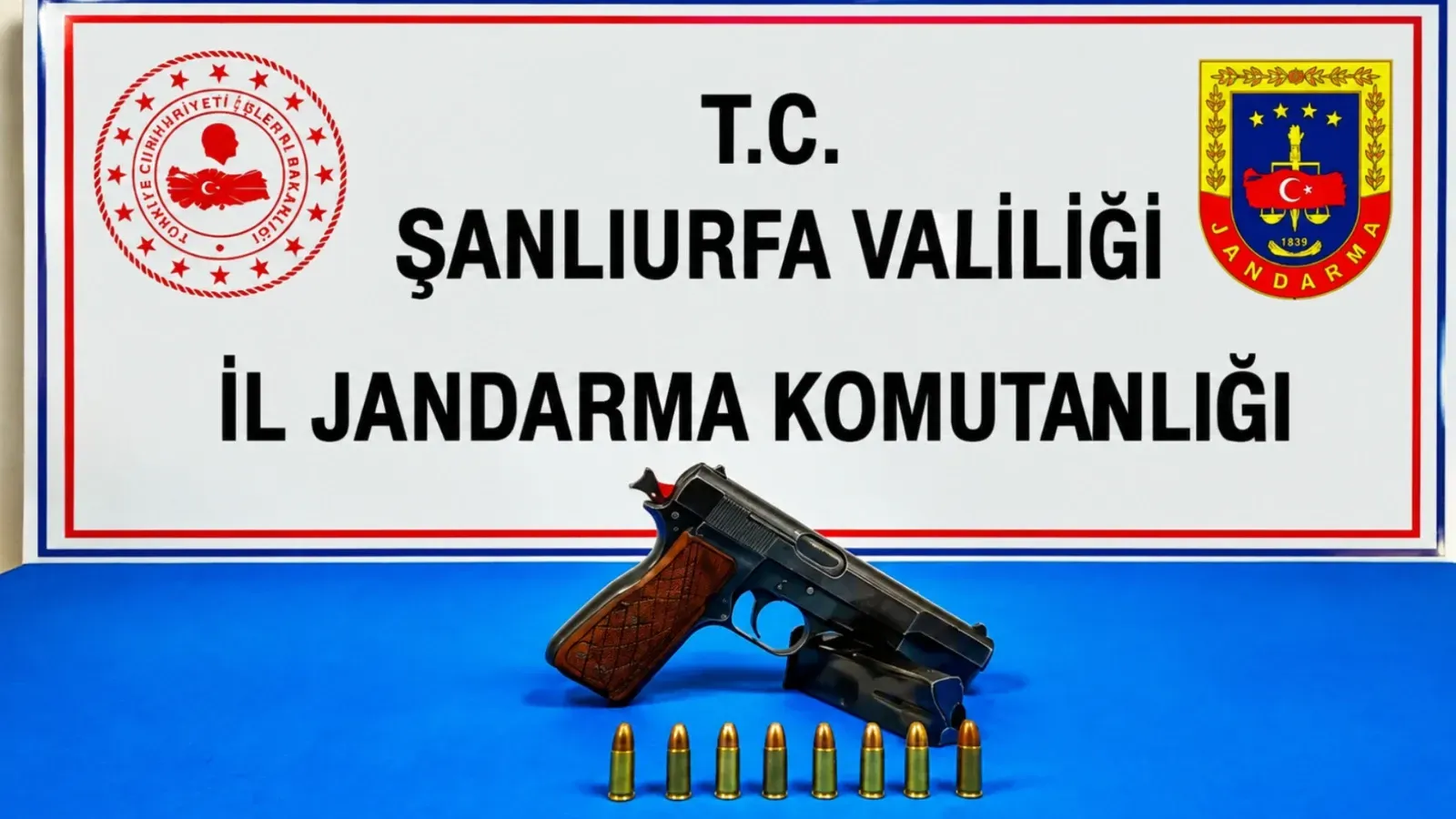 Birecik’te Magandalığa Geçit Yok: Ruhsatsız Tabanca Ele Geçirildi