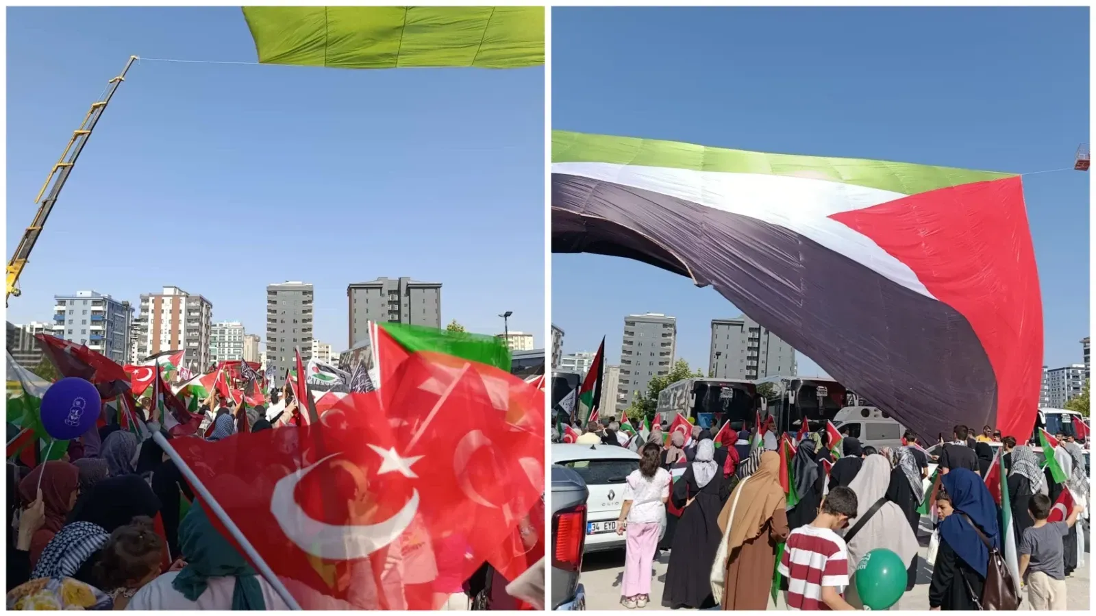 Filistin Konvoyu Şanlıurfa’da Binlerce Kişi Tarafından Karşılandı: Duygusal Anlar Yaşandı