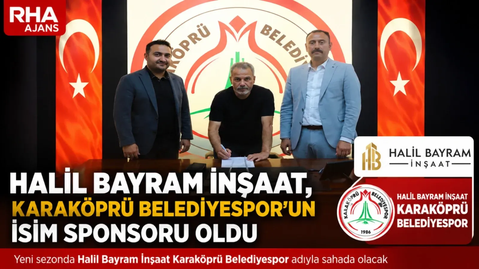Halil Bayram İnşaat, Karaköprü Belediyespor’un İsim Sponsoru Oldu