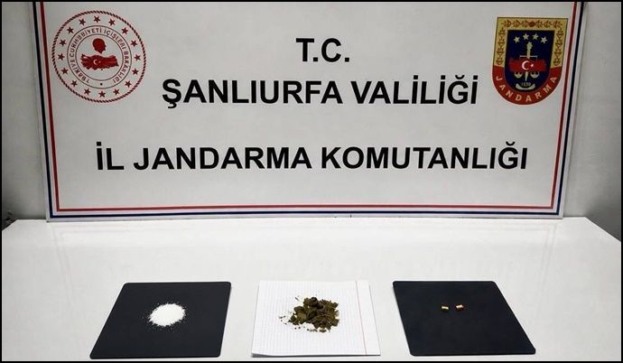 Karaköprü’de uyuşturucu operasyonu: Esrar, metamfetamin ve sentetik hap ele geçirildi