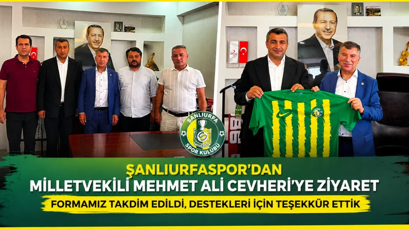 Şanlıurfaspor’dan AK Parti Milletvekili Mehmet Ali Cevheri’ye Ziyaret