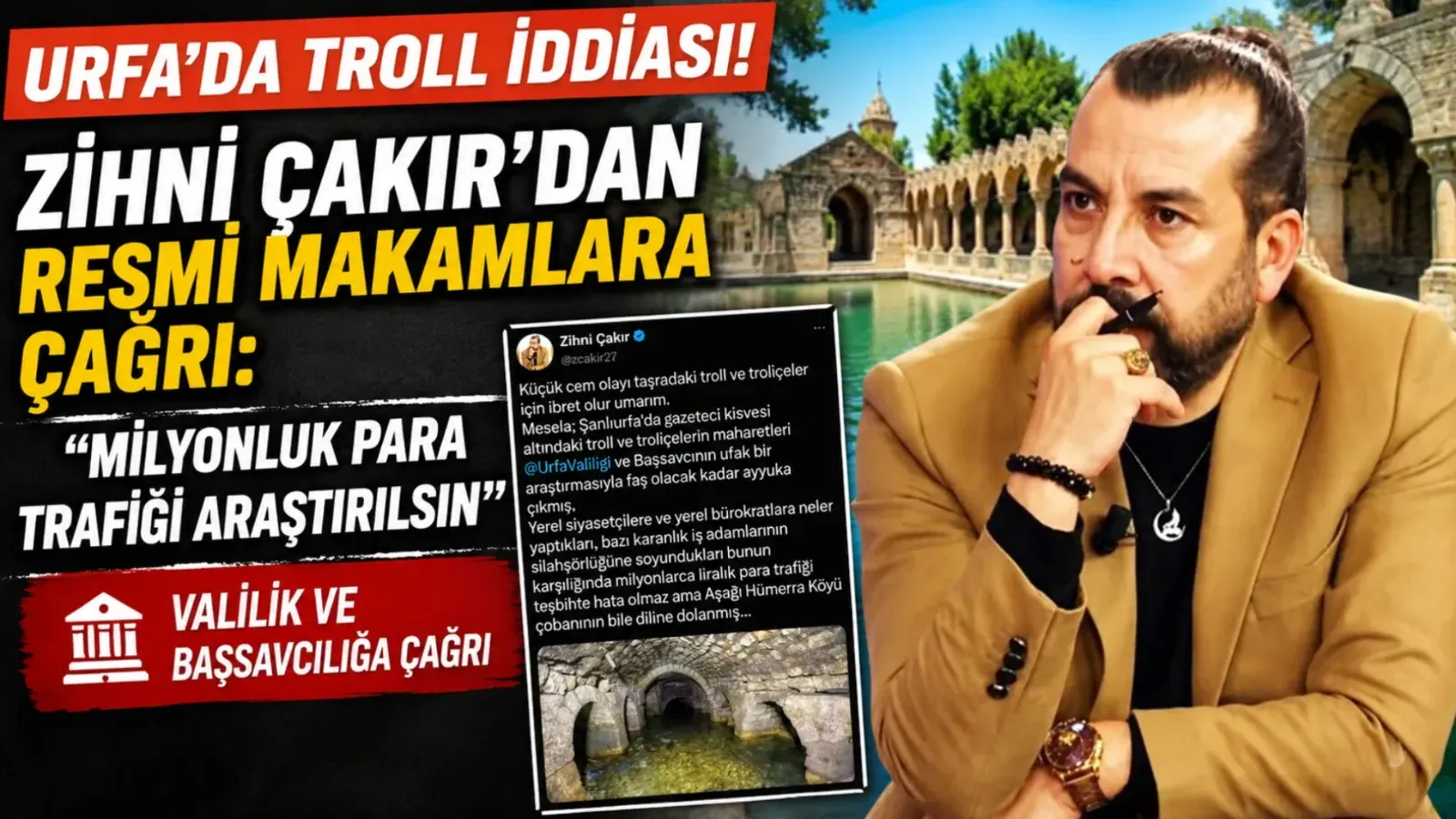 Urfa’da Troll İddiası! Zihni Çakır’dan Resmi Makamlara Çağrı: “Milyonluk Para Trafiği Araştırılsın”