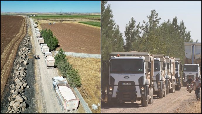 BÜYÜKŞEHİR’DEN SİVEREK KEÇİBURÇ’TA YOL YENİLEME ÇALIŞMASI