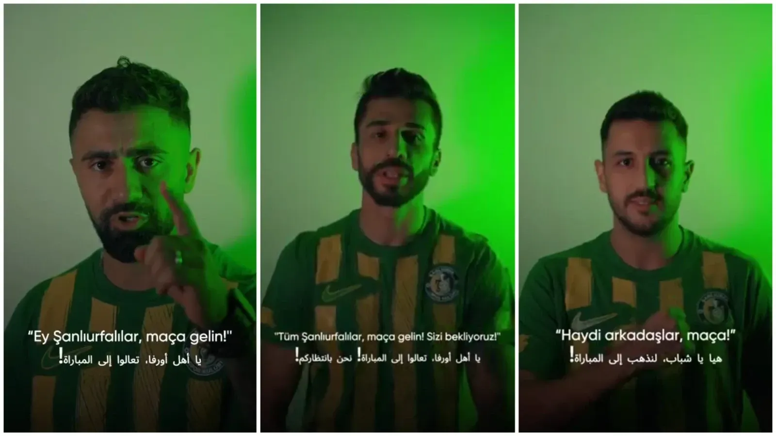 Şanlıurfasporlu Futbolculardan Üç Dilde Taraftara Maç Daveti
