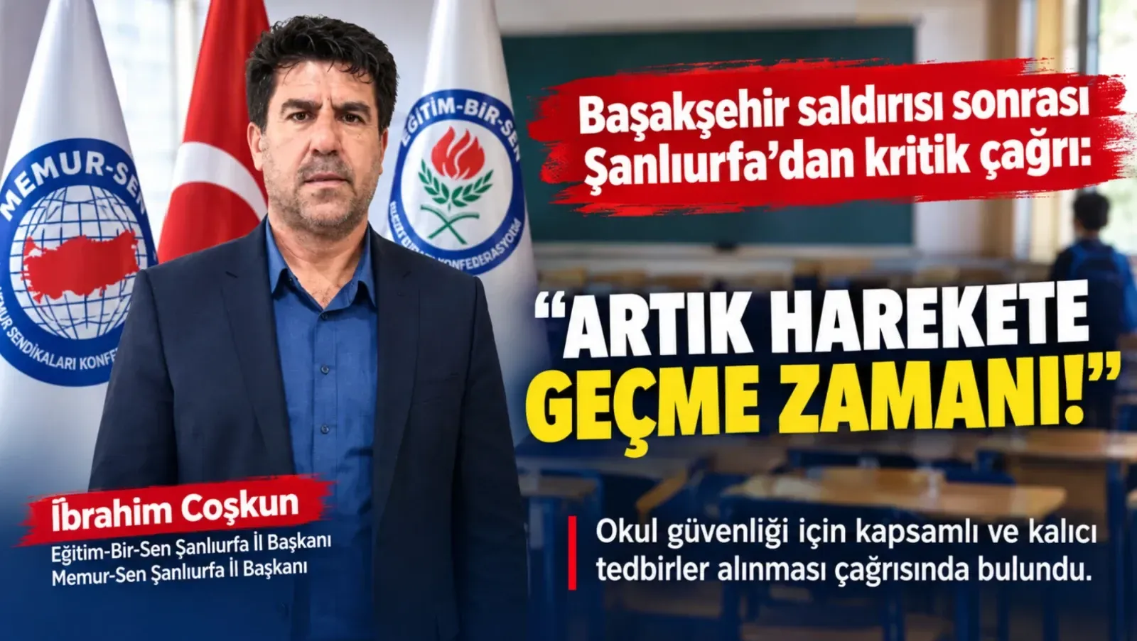 Başakşehir saldırısı sonrası Şanlıurfa’dan kritik çağrı: “Artık harekete geçme zamanı!”