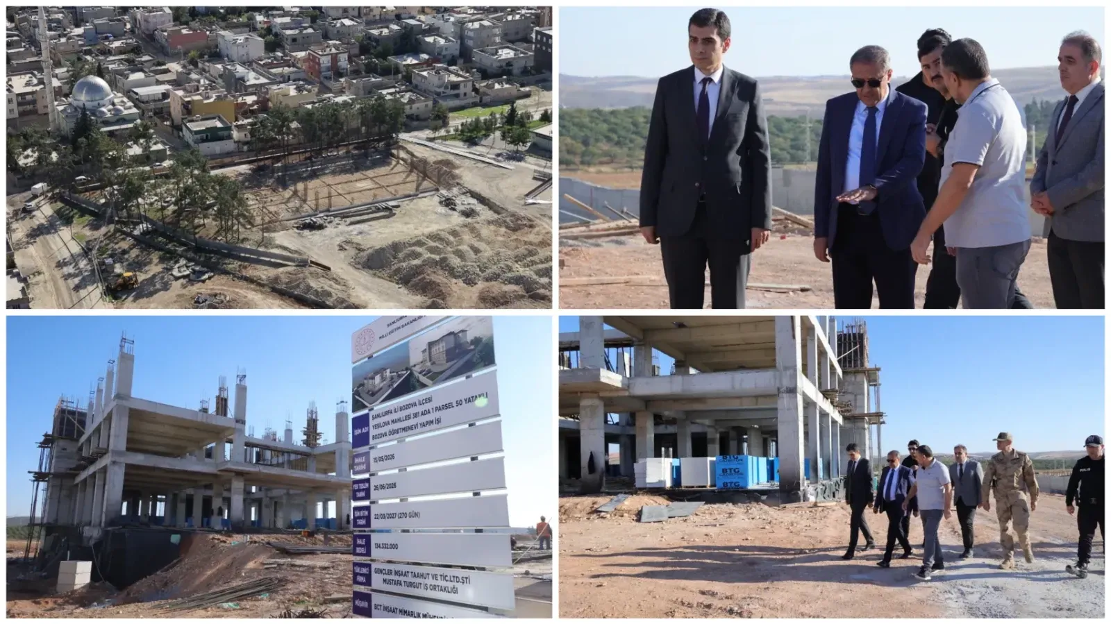 Bozova’da 3 Büyük Yatırım! Vali Şıldak İnşaatları İnceledi