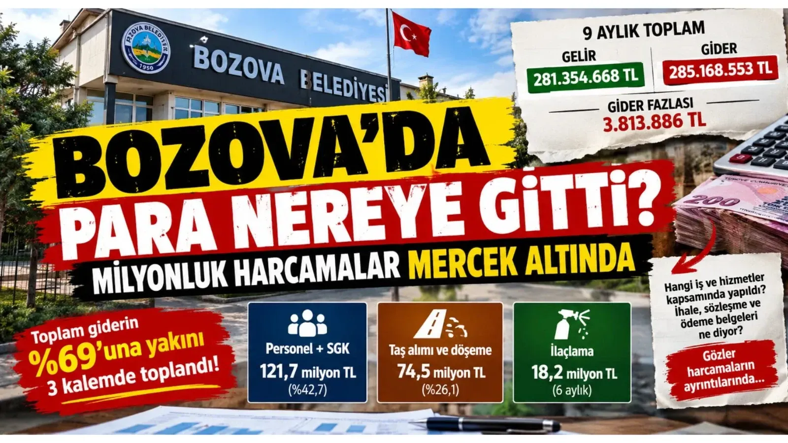 BOZOVA’DA PARA NEREYE GİTTİ ?