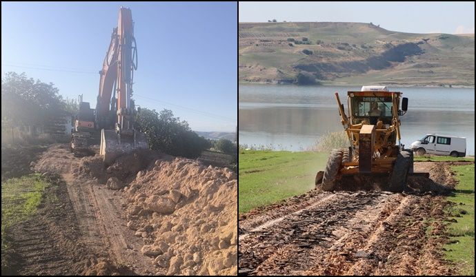 Büyükşehir, Hilvan’da 18 Km’lik Feribot Yolunu Yeniliyor