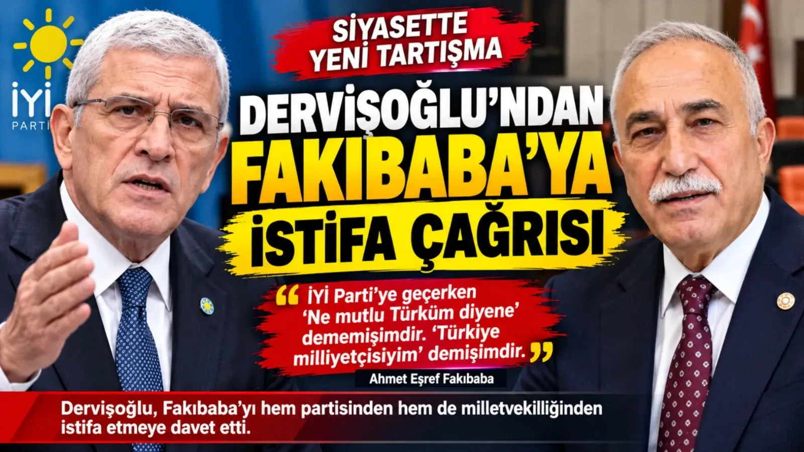 Dervişoğlu Fakıbaba’yı İstifaya Davet Etti