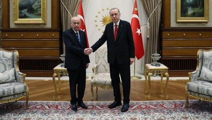 Erdoğan ve Bahçeli bir araya geldi