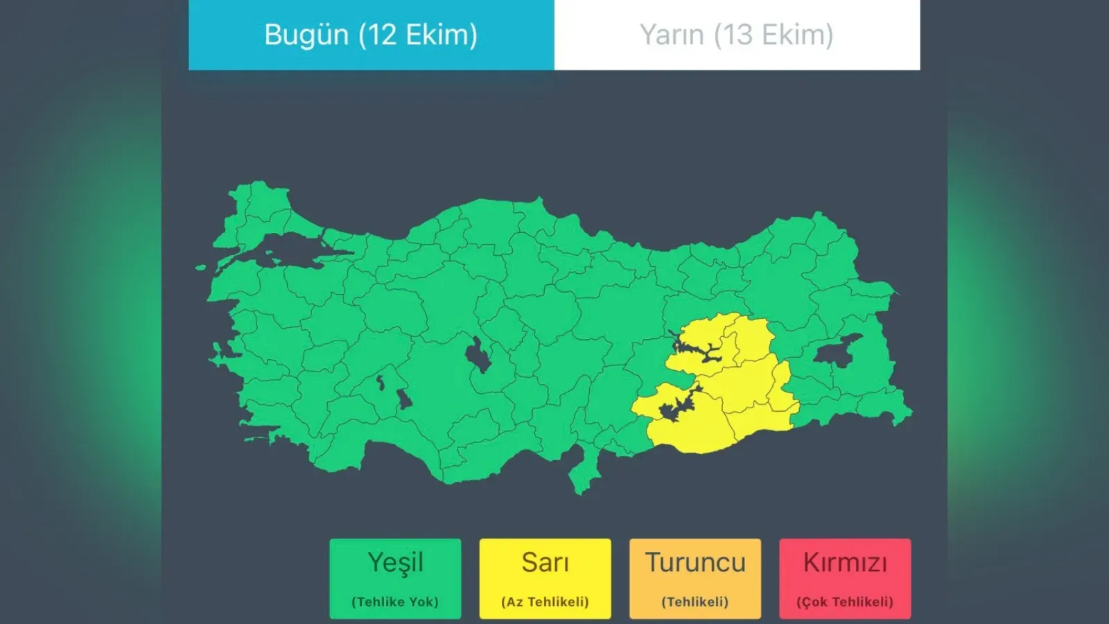 Meteoroloji’den 12 İl İçin Kuvvetli Yağış Uyarısı! Şanlıurfa ‘da Var