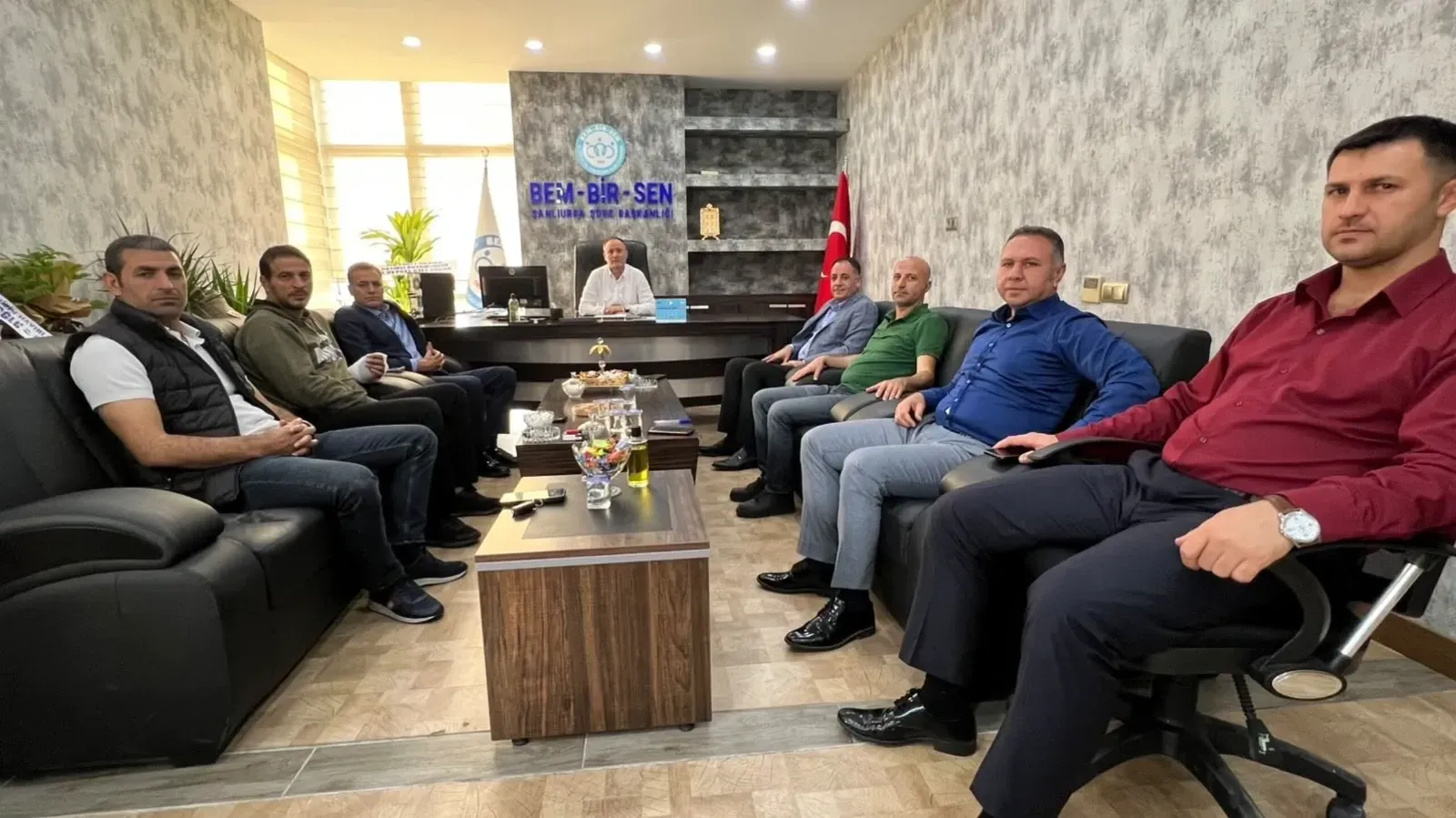 Şanlıurfa Sağlık-Sen Başkanı Abdulkadir Yabir’den BEM-BİR-SEN’e Hayırlı Olsun Ziyareti