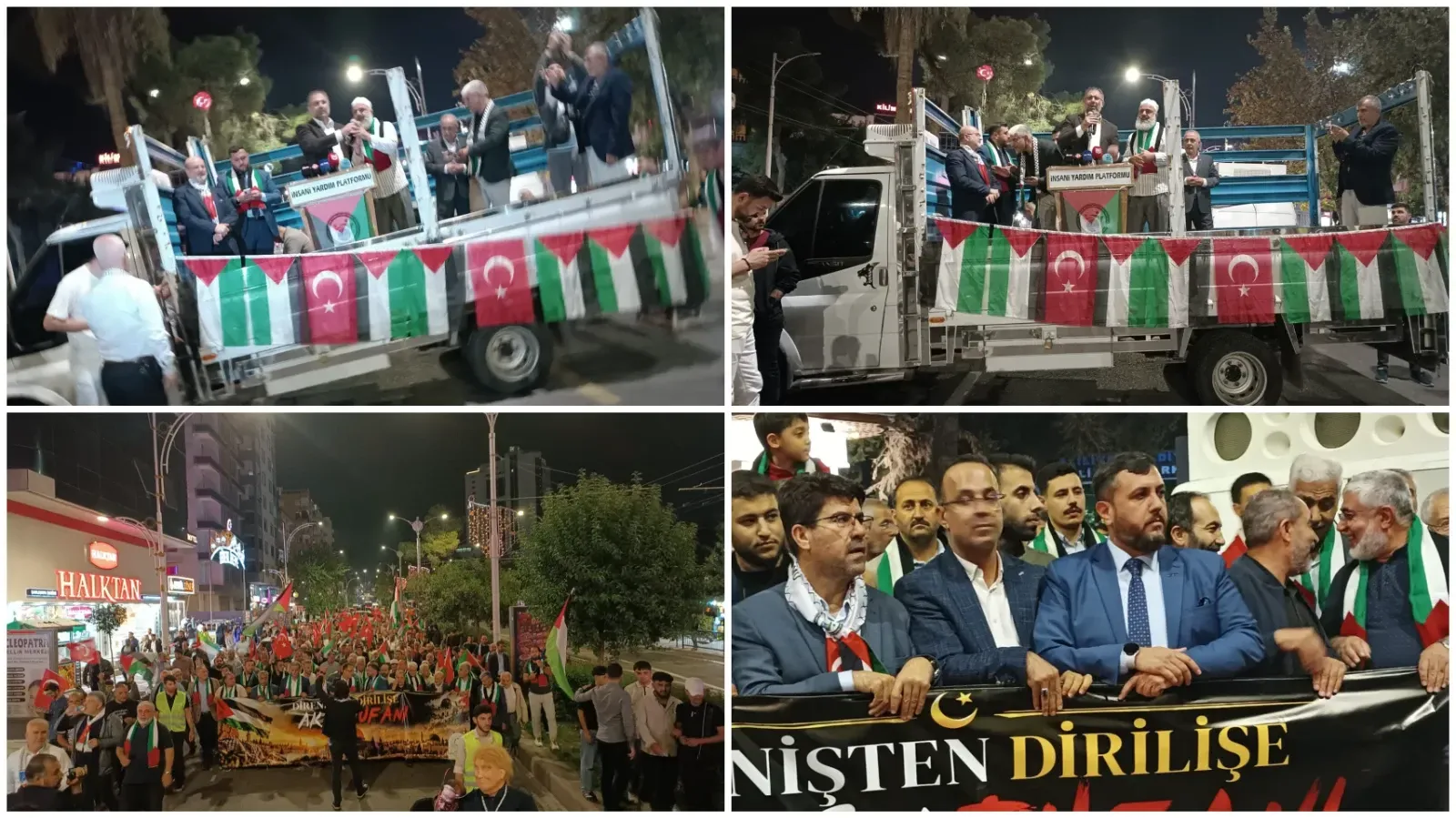 Şanlıurfa’da Gazze İçin Binlerce Kişi Meydana Çıktı