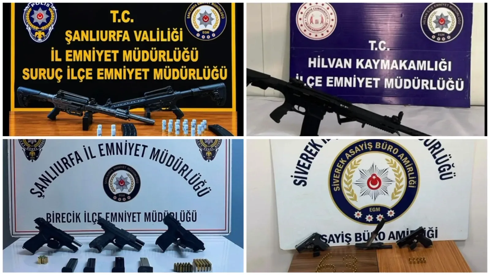 Şanlıurfa’da Silah Operasyonu: 51 Silah Ele Geçirildi, 13 Gözaltı