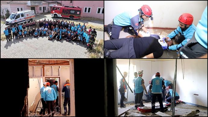 UMKE Ekipleri Deprem Senaryosu Üzerinden Tatbikat Yaptı